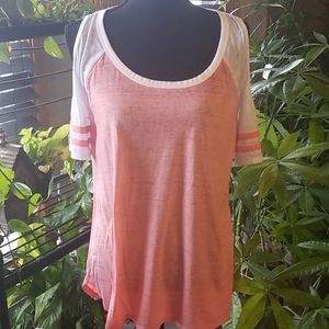 Maurices 24/7 Cold Shoulder Tee L